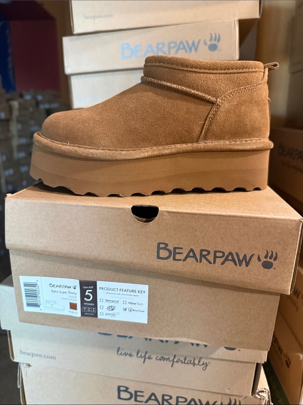 Bearpaw Retro Super Shorty Hickory Boots